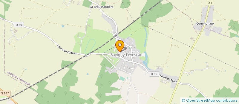 localisation de l'entreprise E.G.P.(ENTREPRISE GENERALE DU POITOU)  SAVIGNY-LEVESCAULT