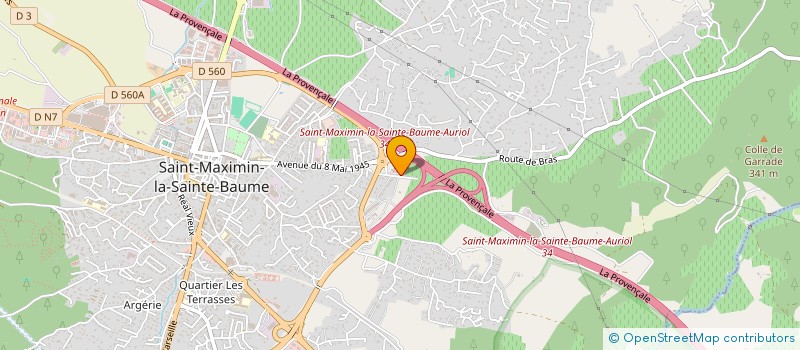 localisation de l'entreprise E & G PARE-BRISE  SAINT-MAXIMIN-LA-SAINTE-BAUME