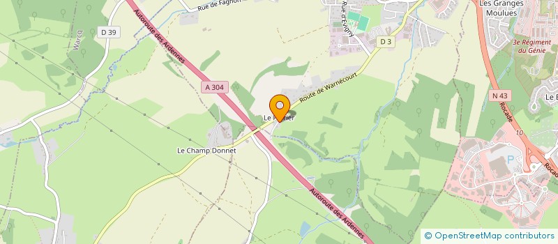 localisation de l'entreprise E.G PARIZELLE COUVERTURE CHARPENTE  PRIX-LES-MEZIERES