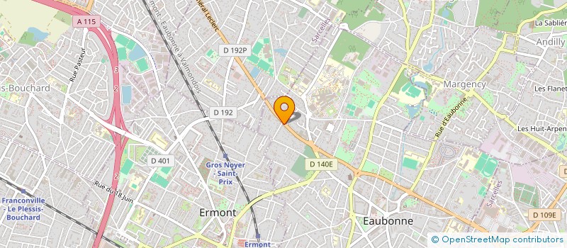 localisation de l'entreprise E.G.R. à EAUBONNE