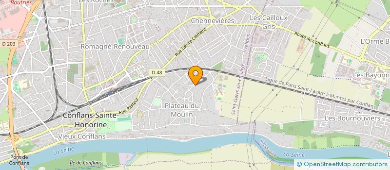 localisation de l'entreprise E G R R P A LAFEUILLE  CONFLANS-SAINTE-HONORINE