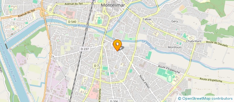 localisation de l'entreprise E G R SUD EST  MONTELIMAR