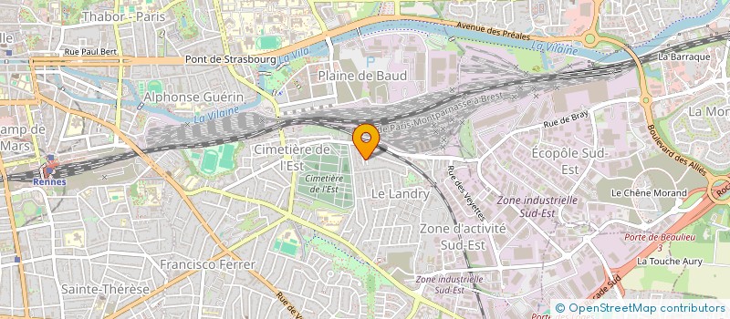 localisation de l'entreprise E.G.S. à RENNES