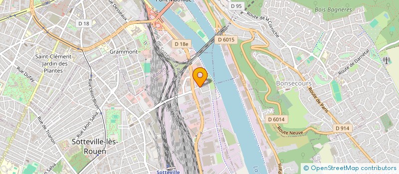 localisation de l'entreprise E.G.S. EVREUX  SOTTEVILLE-LES-ROUEN