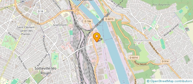 localisation de l'entreprise E.G.S. LE HAVRE  SOTTEVILLE-LES-ROUEN