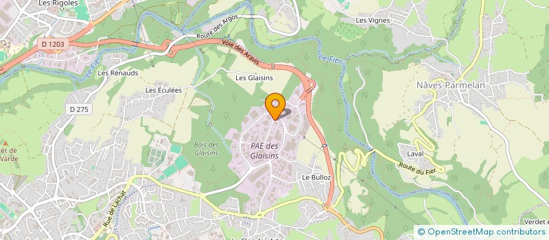 localisation de l'entreprise E.G.S. SECURITE  ANNECY