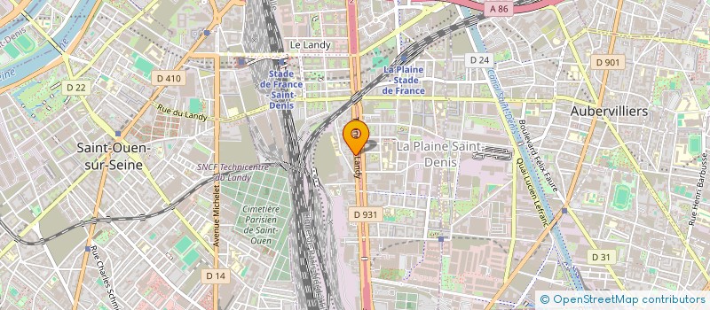 localisation de l'entreprise E.G.SERVICE à SAINT-DENIS