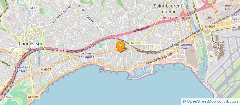 localisation de l'entreprise E G SERVICES à CAGNES-SUR-MER