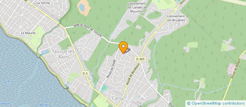 localisation de l'entreprise E.G. SOL SUD-OUEST  LANTON