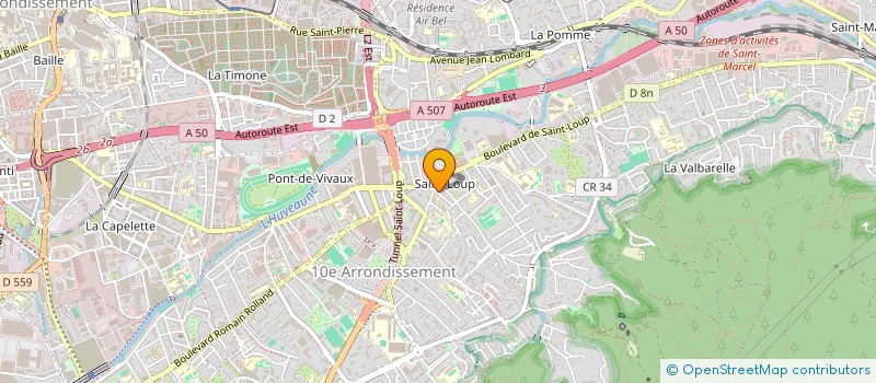 localisation de l'entreprise E.G.T. à MARSEILLE