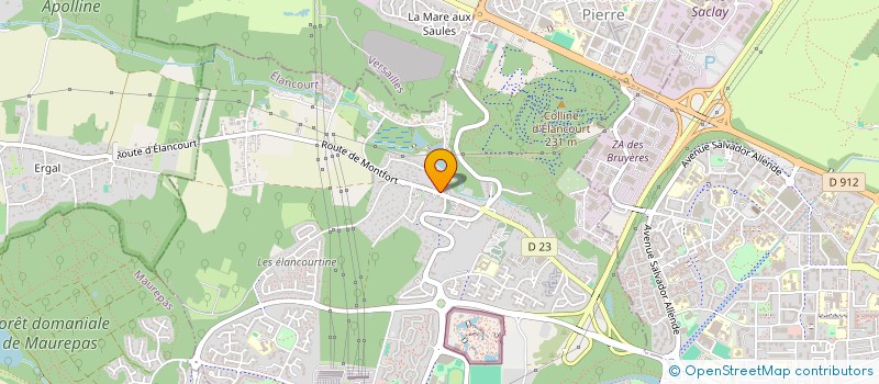 localisation de l'entreprise E G T D  ELANCOURT