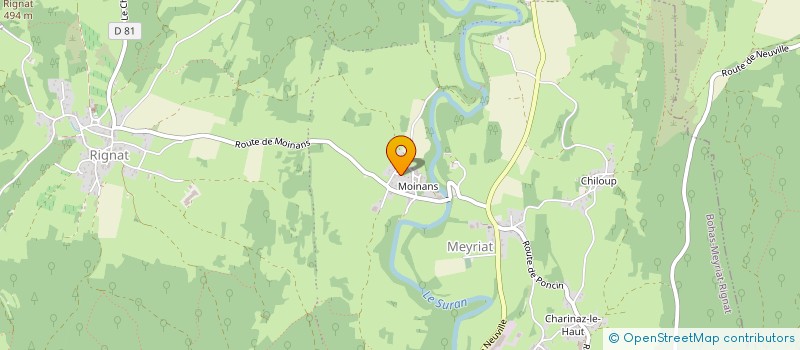 localisation de l'entreprise E-G-T FROID  BOHAS-MEYRIAT-RIGNAT