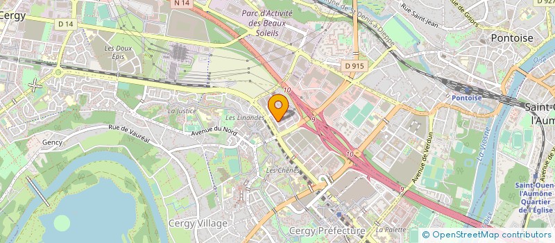 localisation de l'entreprise E.G.T.M.S  CERGY
