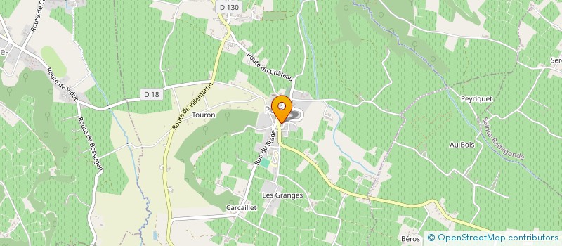 localisation de l'entreprise E G T P E  MOULIETS-ET-VILLEMARTIN