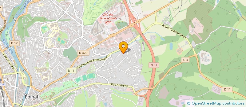 localisation de l'entreprise E G T S à JEUXEY