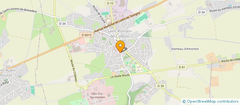 localisation de l'entreprise E G T S  SAINT-ROMAIN-DE-COLBOSC