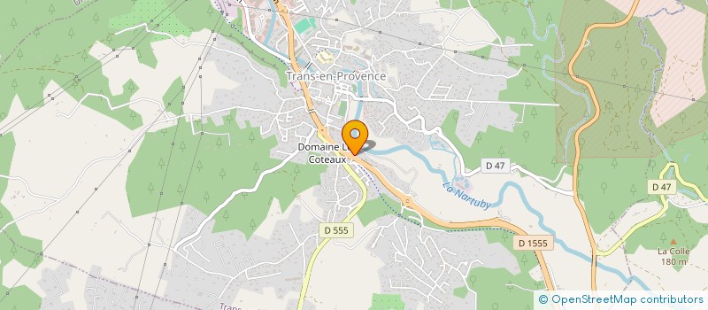 localisation de l'entreprise E.G.V. ELECTRICITE GENERALE VAROISE à TRANS-EN-PROVENCE