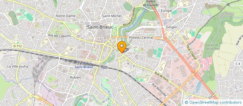 localisation de l'entreprise E GALE à SAINT-BRIEUC