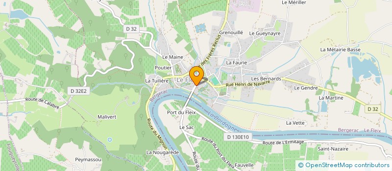 localisation de l'entreprise E. GALLIN AUTOMOBILES  LE FLEIX