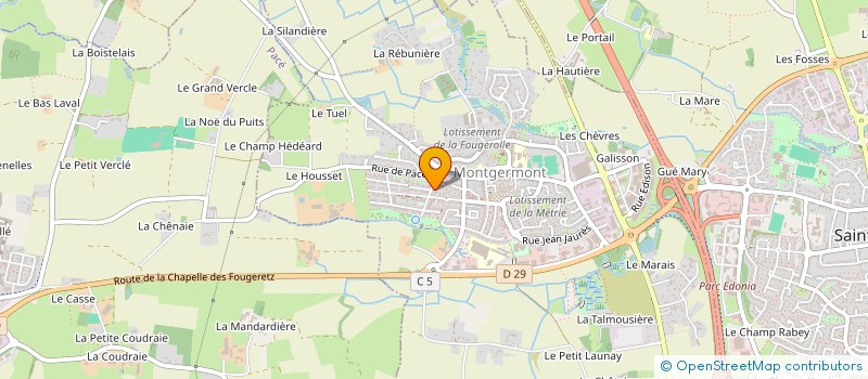 localisation de l'entreprise E-GAME  MONTGERMONT