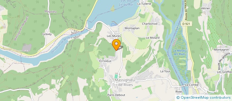 localisation de l'entreprise E GEST 01 à MASSIGNIEU-DE-RIVES
