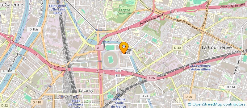 localisation de l'entreprise E-GIENE à SAINT-DENIS
