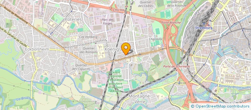 localisation de l'entreprise E-GLUE à STRASBOURG