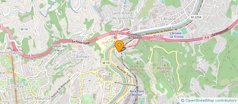 localisation de l'entreprise E-GOLD VTC à NICE