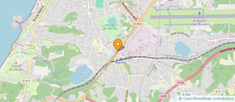 localisation de l'entreprise E & H à BIARRITZ