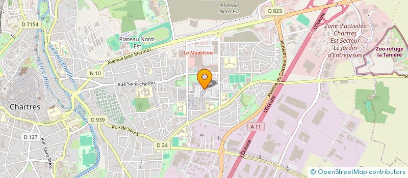 localisation de l'entreprise E.H.  HIREL