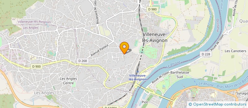 localisation de l'entreprise E H B  VILLENEUVE-LES-AVIGNON