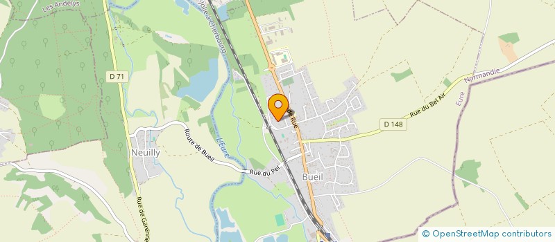 localisation de l'entreprise E.H.B.L  BUEIL