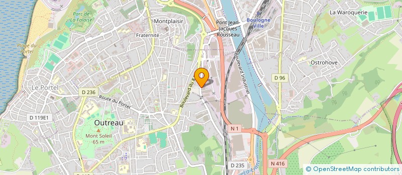 localisation de l'entreprise E.H.D.F  OUTREAU