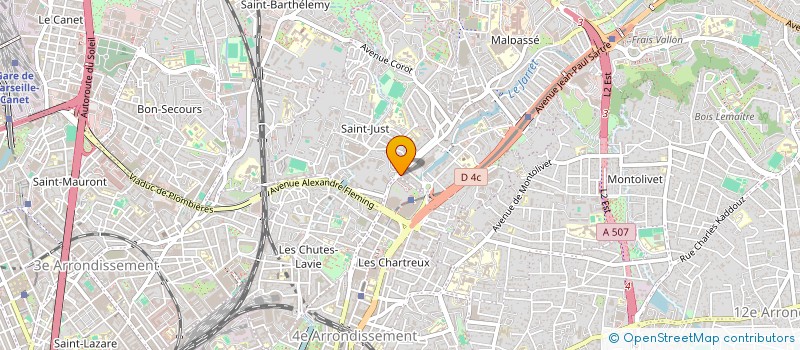 localisation de l'entreprise E.H.I  MARSEILLE
