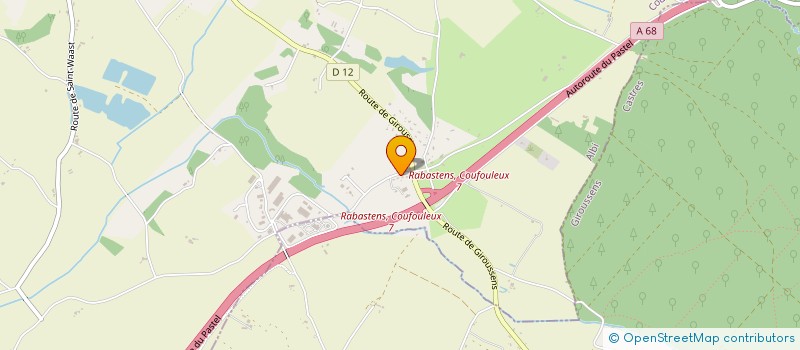 localisation de l'entreprise E.H. IMMO  COUFOULEUX