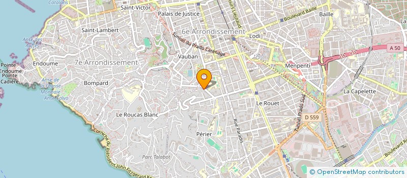 localisation de l'entreprise E&H IMMO à MARSEILLE