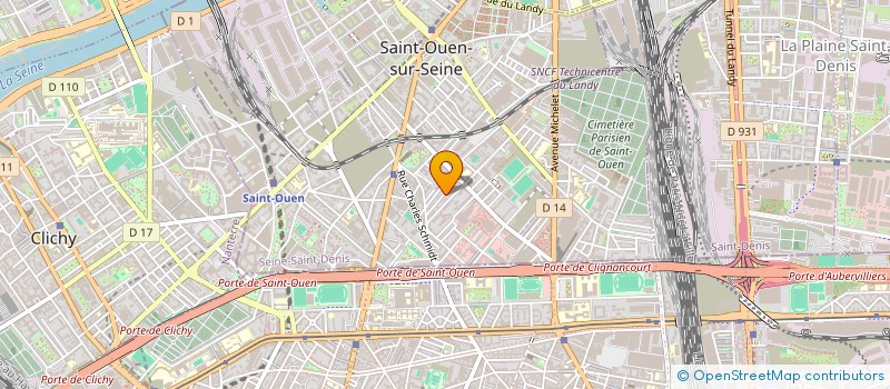 localisation de l'entreprise E.H IMPORT-EXPORT à SAINT-OUEN-SUR-SEINE