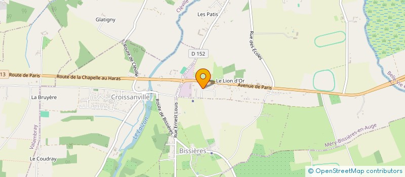 localisation de l'entreprise E.H.R à MOULT-CHICHEBOVILLE