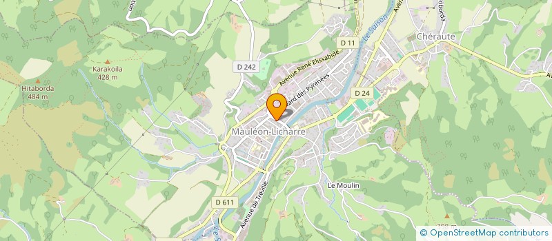 localisation de l'entreprise E.I  MAULEON-LICHARRE