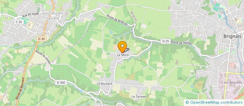 localisation de l'entreprise E.I.B.  ORLIENAS