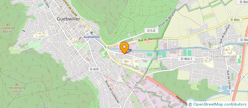 localisation de l'entreprise E I C E EQUIP INDUS CONCEPT ENVIRONNEMT  GUEBWILLER