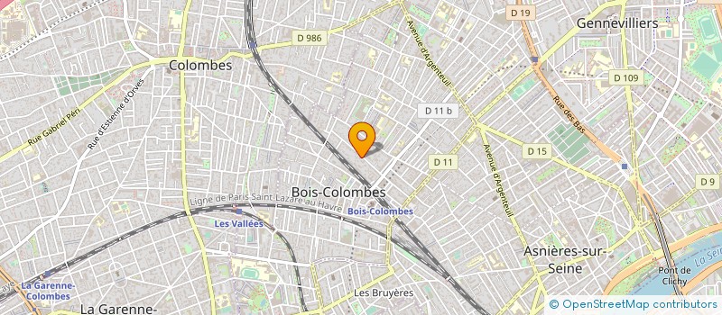 localisation de l'entreprise E I D ELECTRICITE INTEGRATION  DOMOTIQUE à BOIS-COLOMBES