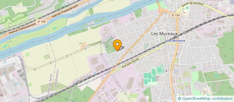 localisation de l'entreprise E.I.L  LES MUREAUX