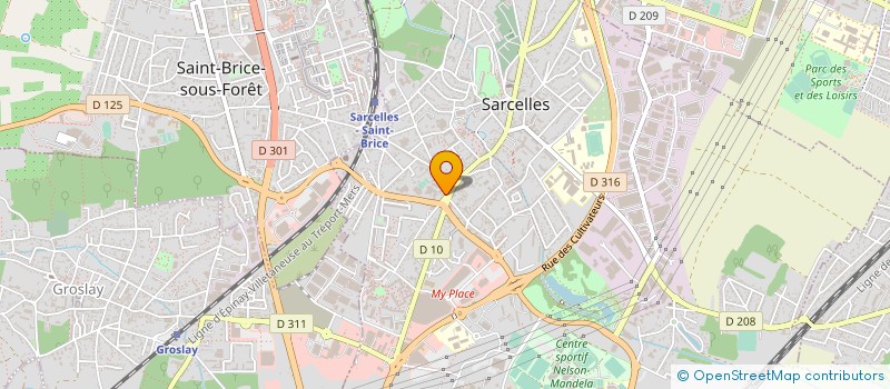 localisation de l'entreprise E.I.M. à SARCELLES
