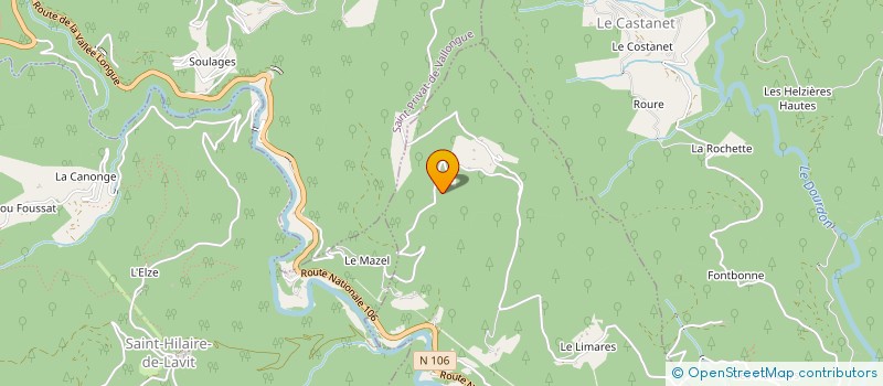 localisation de l'entreprise E.I.M.A.  SAINT-MICHEL-DE-DEZE