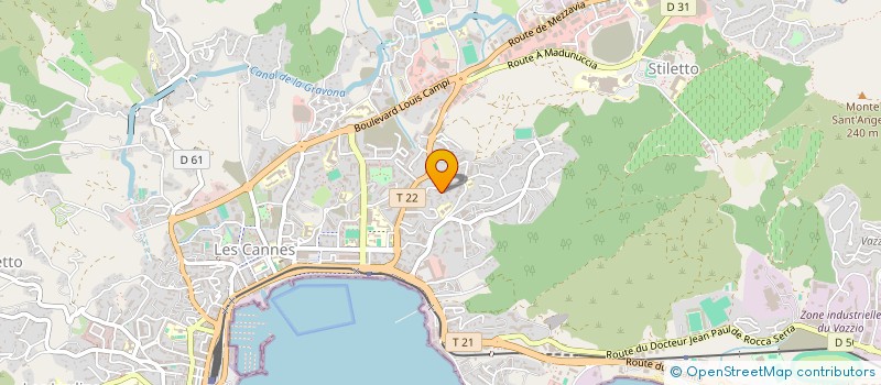 localisation de l'entreprise E.I. MIEUX VIVRE à AJACCIO