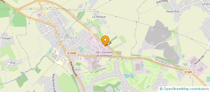 localisation de l'entreprise E.I.N à ENNEVELIN