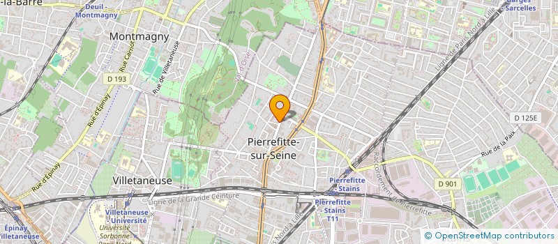 localisation de l'entreprise E.I.O à PIERREFITTE-SUR-SEINE