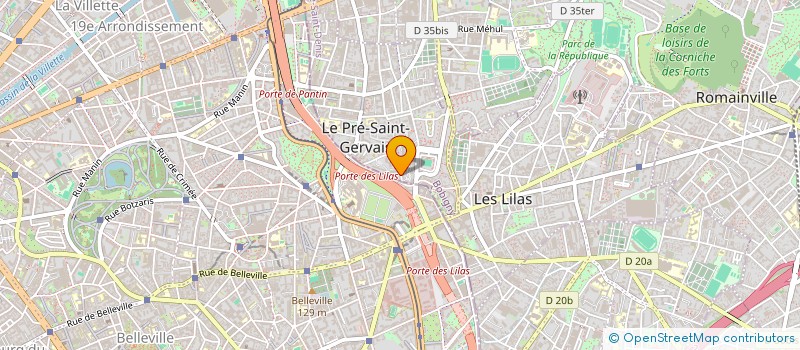 localisation de l'entreprise E.I.P. + à LE PRE-SAINT-GERVAIS