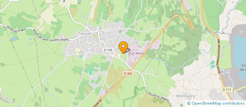 localisation de l'entreprise E I R D  TALUYERS